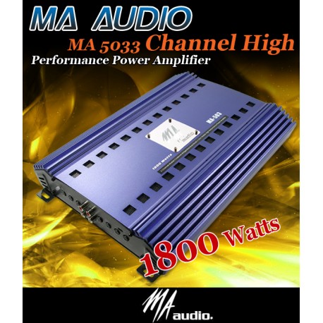 ORIGINAL MA AUDIO U.S.A MA-503 3 Channel Stereo Subwoofer Amplifier Made in USA