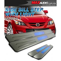 MAZDA 3 Stainless Steel LED Door Side Sill Step Made In Taiwan