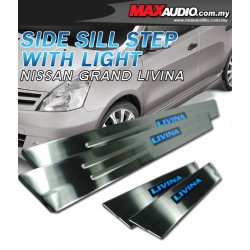 NISSAN GRAND LIVINA 2006 - 2017 StainlessSteel LED Door Side Sill Step From Taiwan