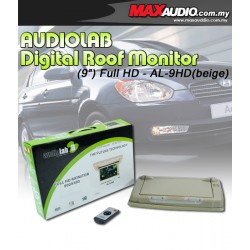 AUDIOLAB 9" 800 x 480 Full HD Semi Motorized Beige Roof Monitor