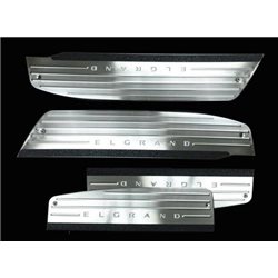NISSAN ELGRAND E51 2002 - 2010 Stainless Steel LED Door Side Sill Step Scruff Plate
