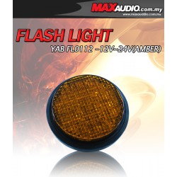 YAB FL0112 12V/ 24V LED Yellow Amber Warning Flash Light for LORY/ CAR
