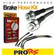 Hyundai Sonata NF 2.4L (5th Gen) 2004 - 2010 PRO-RS Front & Rear Stainless Steel Braided Brake Hose