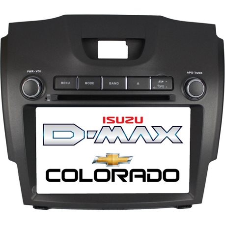 CHEVROLET COLORADO/ ISUZU D-MAX 2012 - 2016 DLAA 8" Full HD Double Din GPS DVD VCD MP3 CD USB SD Bluetooth TV Player Free Camera