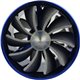 SIMOTA 2.5" Super Twin Fan Turbo Ventilator Spiral Jet Universal for All Air Intake Pipe Made in Taiwan