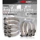 ZAP 1.5" Inch Stainless Steel Racing Ring Adapter Hose Clamp 5 Pcs
