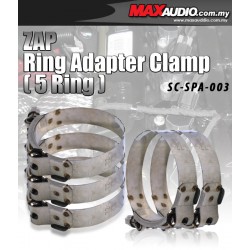 [5 Pcs] ZAP 1.5" - 4" Stainless Steel Racing Ring Adapter Hose Clamp