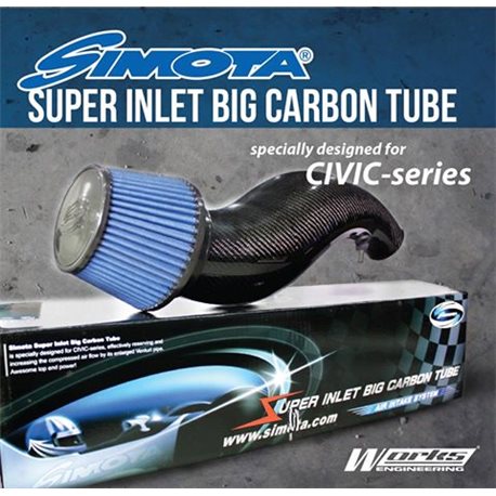HONDA CIVIC EG 1992 - 1995/ EK 1996 - 1999 SIMOTA Real Carbon Big Fat Tube Air Filter Intake System [H-004 BCF]