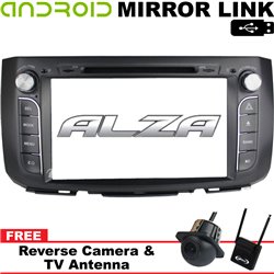 PERODUA ALZA DLAA 9" Android Mirror Link Double Din DVD MP3 CD USB SD BT TV Player Free Camera & TV Antenna