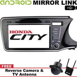 HONDA CITY GM6 2014 - 2017 DLAA 9" Double Din GPS DVD VCD MP3 CD USB SD BLUETOOTH TV Player Free Canon Rear Camera & TV Antenna