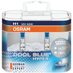 GENUINE OSRAM Cool Blue Hyper+ 5000K Super White Halogen Bulb Made In Germany