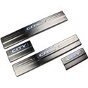 HONDA CITY 2009 - 2013 Stainless Steel Blue LED Door Side Sill Step Made In Taiwan