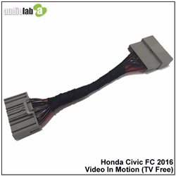 HONDA CIVIC FC 1.5T/1.8 2016 - 2017 AUDIOLAB Park Brake Bypass Cable Video In Motion TV Free Plug and Play Socket Cable [AL-162]