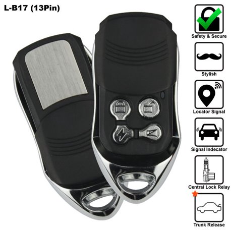SKY 13 Pin 4-Button Multi Function Car Alarm System Made in Korea [L-B17-13PIN]