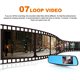 平安一号 SAFEFIRST Q5 4.3" TFT 1080P HD Display Anti Glare Blue Rear View Mirror Driving Video Recorder DVR with Front & Rear Camera