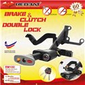 (MOST CARS) REDBAT 4 in 1 Brake & Clutch Double Pedal Lock with Plug and Play Socket & Immobilizer