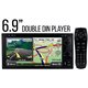 ALL TOYOTA DLAA DA-6077N 7" Double Din DVD MP3 CD USB SD BT Player with GPS Free Rear Camera & TV Antenna