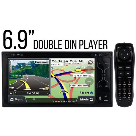 ALL TOYOTA DLAA DA-6077N 7" Double Din DVD MP3 CD USB SD BT Player with GPS Free Rear Camera & TV Antenna
