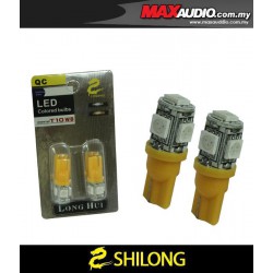 SHILONG T10 Super Bright 1W Yellow 5 LED Bulb (Headlamp, Signal, Carplate)