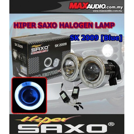 SAXO 3" Blue CCFL Glass Project Fog Lamp with Ballast Made in Korea