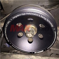 (MOST CARS) WORKS ENGINEERING USA T7 Aluminum Billet Racing Crank Pulley (More Power, More Fuel Saving)