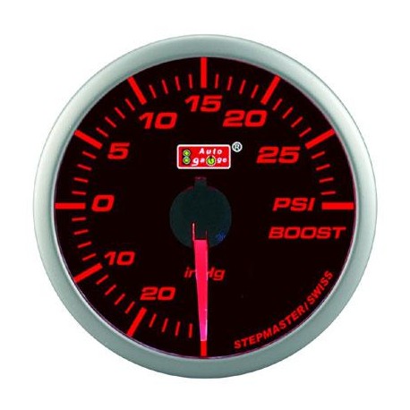 AUTOGAUGE 60mm Super Amber and White Boost Meter [299]