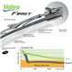 ORIGINAL VALEO FIRST Full Metal Frame Natural Rubber High Quality Conventional Wiper Blade