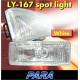 PARA PR-111 4.8" x 1.8" Universal Crystal White Spot Light/ Fog Lamp Per Pair [Free H3 Bulb]