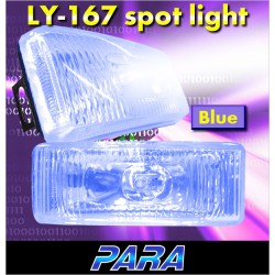 PARA PR-111 4.8" x 1.8" Universal Diamond Blue Spot Light/ Fog Lamp Per Pair [Free H3 Bulb]