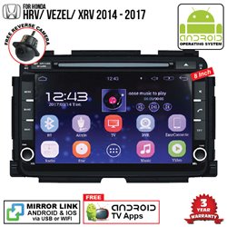 HONDA HRV/ VEZEL/ XRV 2014 - 2017 SKY NAVI 8" FULL ANDROID Double Din GPS DVD CD USB SD BLUETOOTH IOS Mirror Link Player