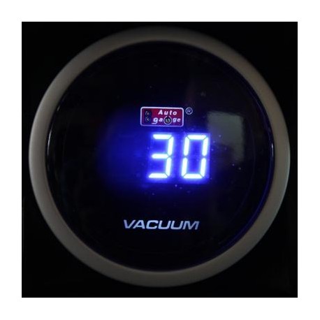 AUTOGAUGE 52mm Digital Blue LED Vacuum Meter [622]