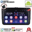 MOST VOLKSWAGEN SKY NAVI 8" FULL ANDROID Double Din GPS DVD CD USB SD BLUETOOTH IOS Mirror Link Player