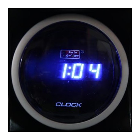AUTOGAUGE 52mm Digital Blue LED Clock [628]