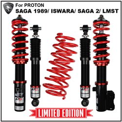 *Limited Edition* PROTON ISWARA, SAGA 1989, SAGA 2, SAGA LMST D2 JAPAN Front & Rear Adjustable Absorber Coil Over