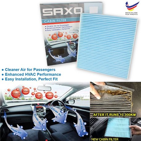 (MOST CARS) SAXO Cabin Air Filter - Extra Clean and Cold