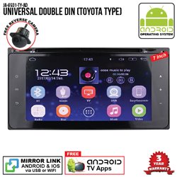 UNIVERSAL TOYOTA SKY NAVI 7" FULL ANDROID Double Din GPS DVD CD USB SD BLUETOOTH IOS Mirror Link Player