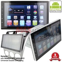 UNIVERSAL MAX AUDIO 10.1" FULL ANDROID Double Din GPS USB BLUETOOTH IOS Mirror Link Player (Free Reverse Camera)