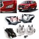 TOYOTA INNOVA 2015 - 2017 SAXO Plug & Play Fog Lamp Spot Light with Chrome Cover, Switch and Full Wiring Kit