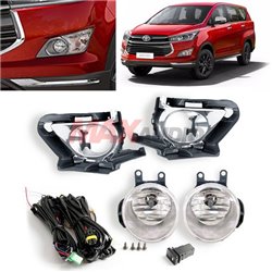 TOYOTA INNOVA 2015 - 2017 SAXO Plug & Play Fog Lamp Spot Light with Chrome Cover, Switch and Full Wiring Kit