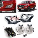 TOYOTA INNOVA 2015 - 2017 SAXO Plug & Play Fog Lamp Spot Light with Chrome Cover, Switch and Full Wiring Kit