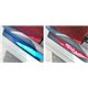PERODUA AXIA Colored Red/ Blue DIY Plug and Play OEM Stainless Steel Door Side Sill Step Plate Garnish Made In Taiwan