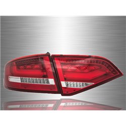 AUDI A4 B8 2009 - 2012 RED CLEAN LED Light Bar Tail Lamp [TL-220]