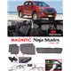 ISUZU D-MAX DMAX 2012 - 2018 NINJA SHADES UV Proof Custom Fit Car Door Window Magnetic Sun Shades (5pcs)