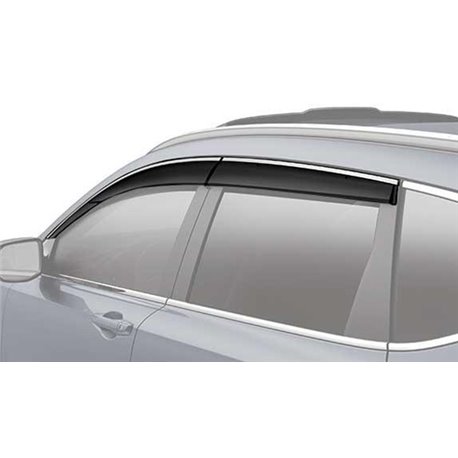 HONDA CRV 2017 Premium Stainless Steel Chrome Lining Anti UV Light Door Visor with Clip