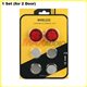 Universal Fit Super Bright Wireless Door Red LED Plug and Play Anti Collision Warning Safety Flashing Lights