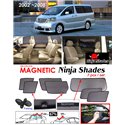 TOYOTA ALPHARD ANH10 2002 - 2007 NINJA SHADES UV Proof Custom Fit Car Door Window Magnetic Sun Shades (7pcs)