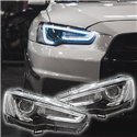 MITSUBISHI LANCER GT/ Sportback/ PROTON INSPIRA 2007 - 2017 SONAR LED Light Bar Sequential Projector Head Lamp (AUDI A5 Style)
