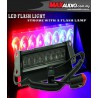 TYPE-R 8 LED 1W Super Bright Red & Blue Police Flashing Strobe Light