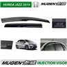 HONDA JAZZ/ FIT GK 2014 - 2017 ORIGINAL Mugen Injection Anti UV Light Door Visor with Mugen Power Logo (AL)