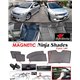 HONDA CIVIC FD 2006 - 2011 NINJA SHADES UV Proof Custom Fit Car Door Window Magnetic Sun Shades (5pcs)